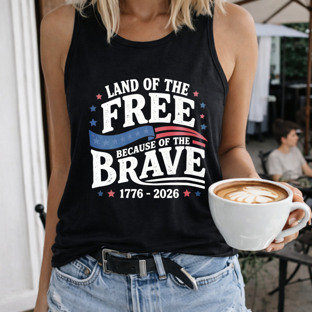 Land Of The Free Because Of The Brave Women's Tank Top