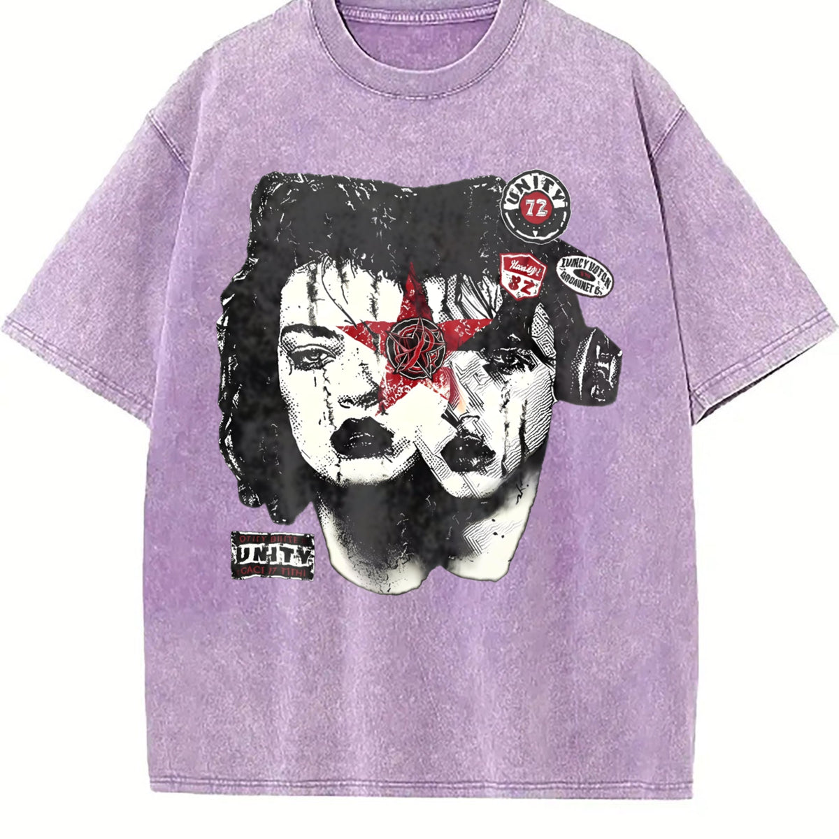 Face Gothic Vintage Washed T-Shirt product image 6