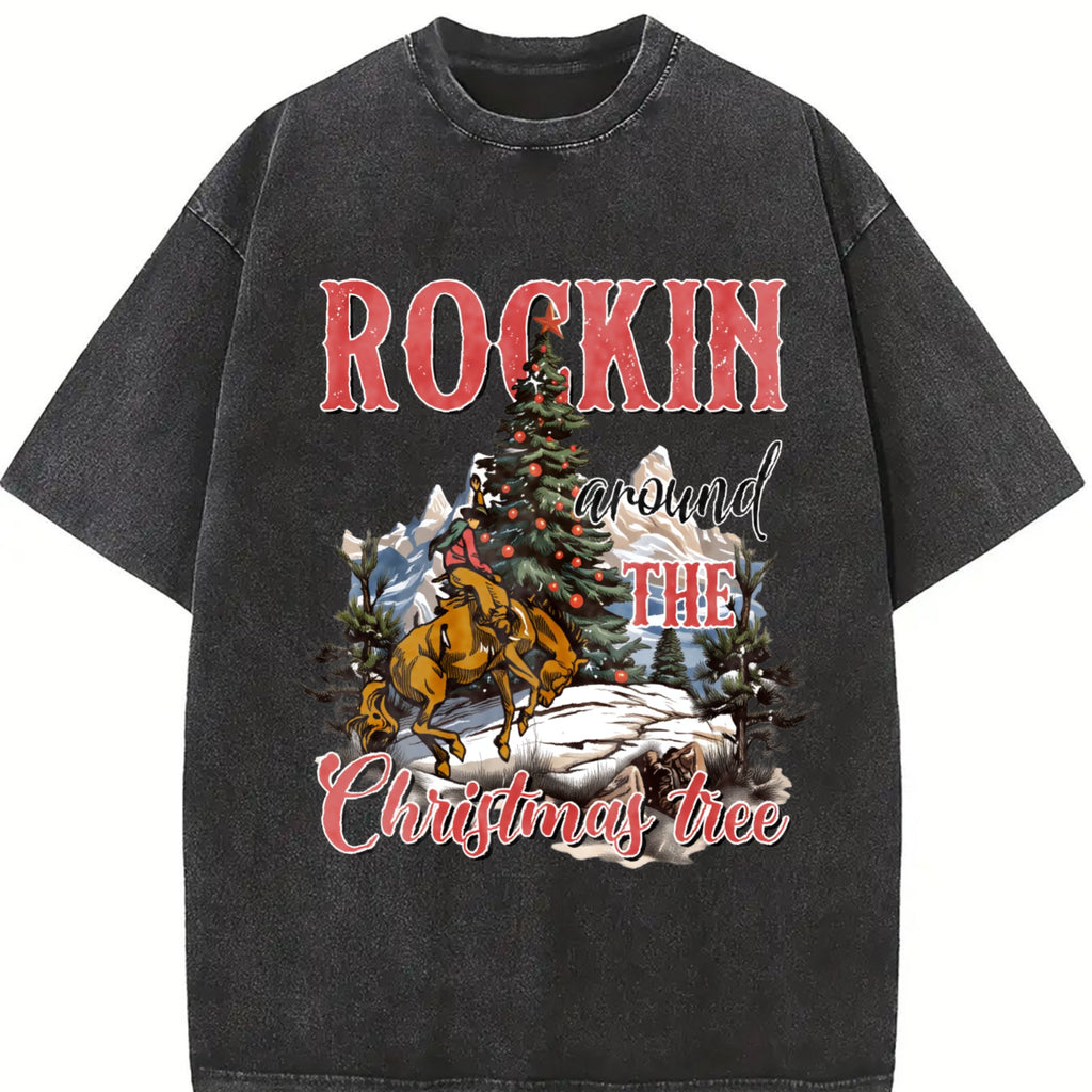 Rocking Around The Christmas Tree Cute Teenager Vintage product image 2