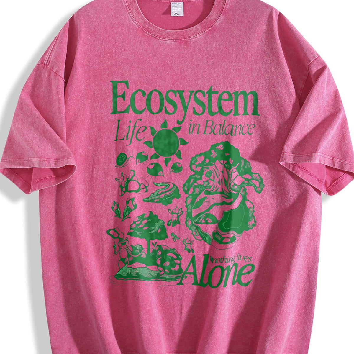 Ecosystem Biology Vintage Washed T-Shirt product image 7