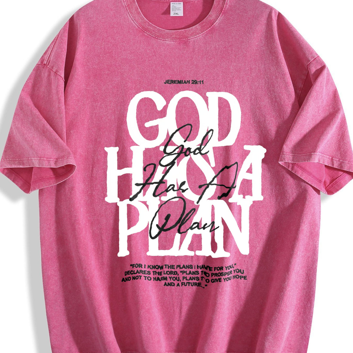 Christian - God Has A Plan Jeremiah 29:11 Vintage Washed product image 7