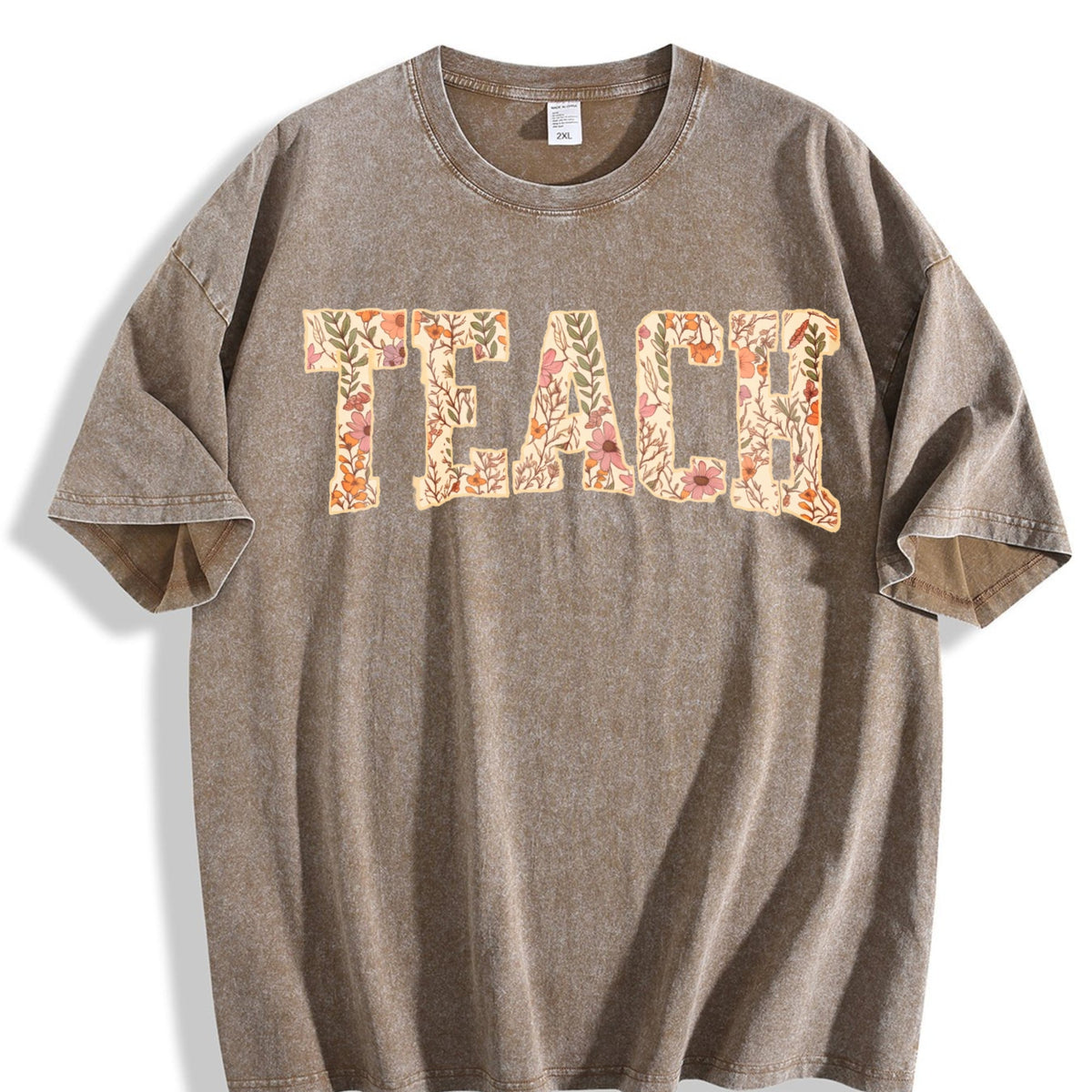 Spring Teacher Vintage Washed T-Shirt product image 3