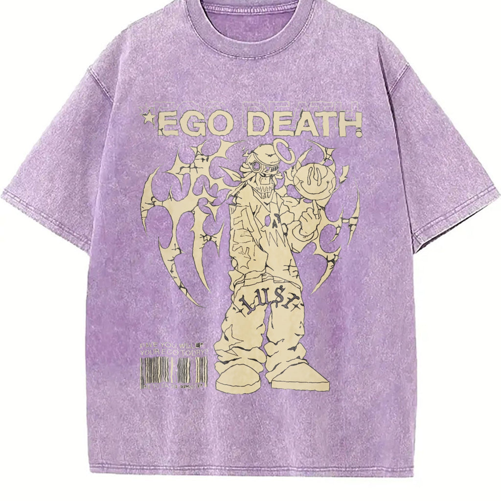 Ego Death Lust Anime Vintage Washed T-Shirt product image 6