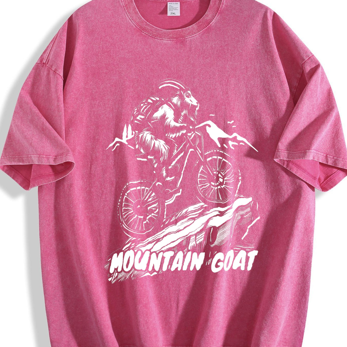 Funny Mountain Goat 90s Vintage Washed T-Shirt product image 7