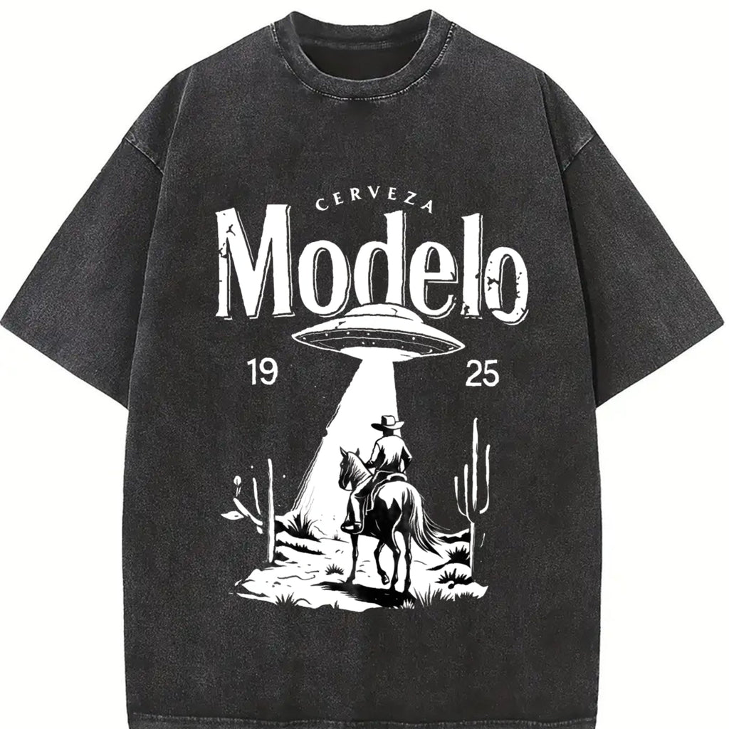 Modelo UFO Cowboy - - With Cerveza Letter Vintage Washed product image 2