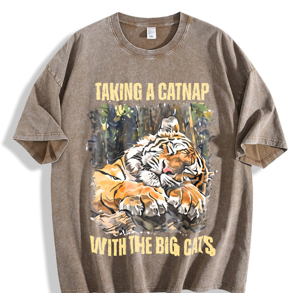 Tiger Lover Vintage Washed T-Shirt product image 3