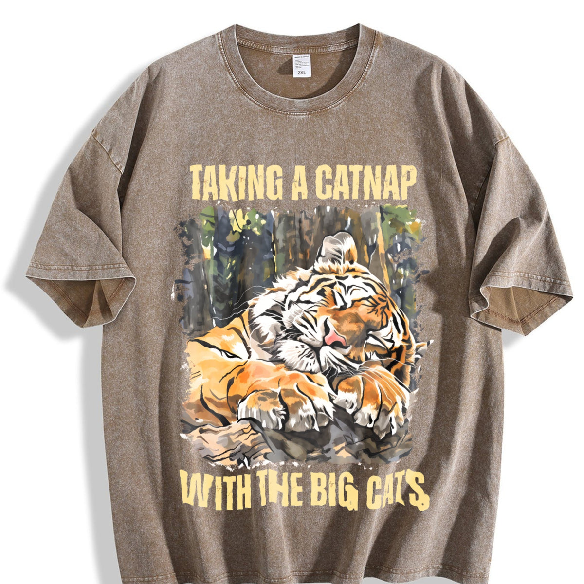Tiger Lover Vintage Washed T-Shirt product image 3