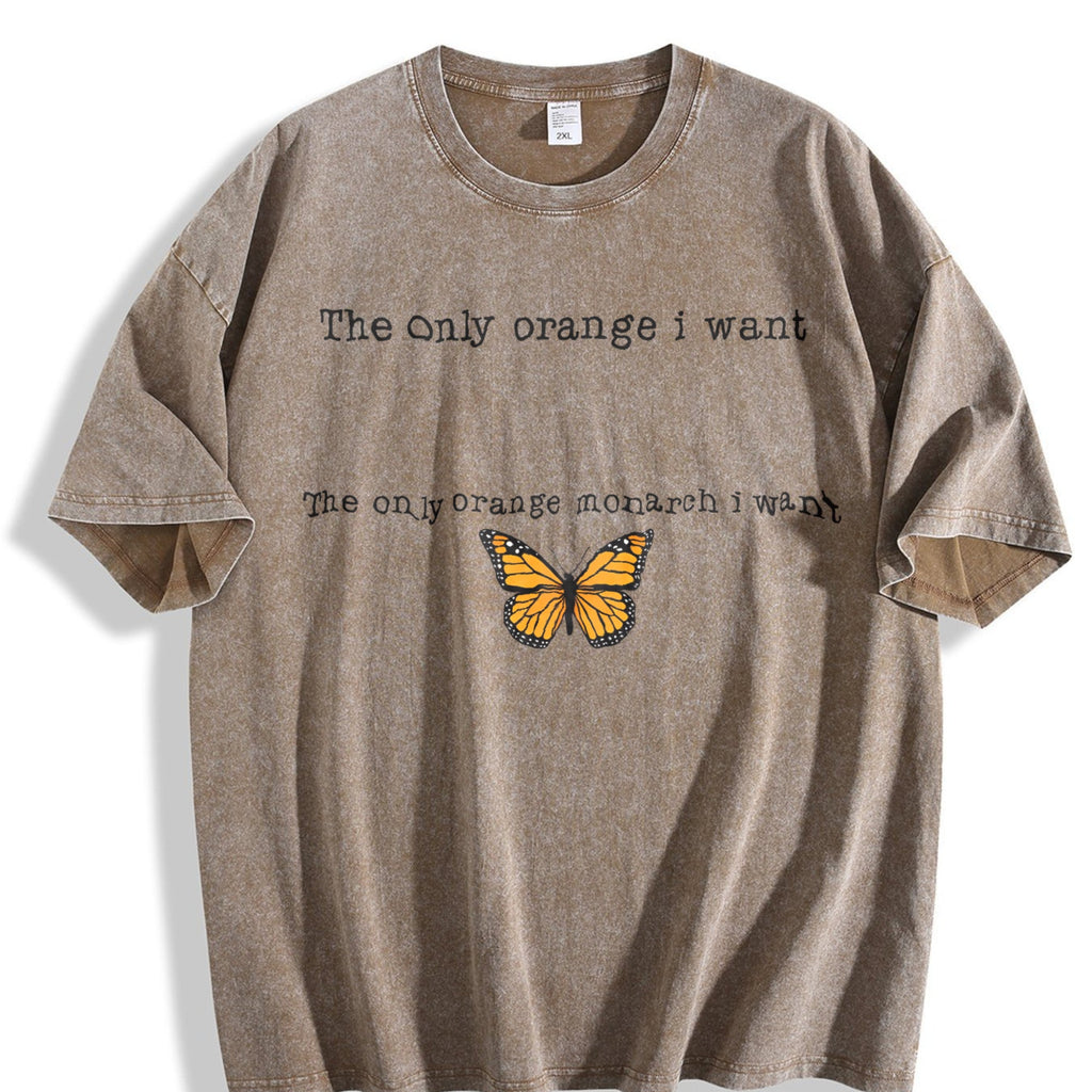 Only Orange Monarch I Want Vintage Washed T-Shirt product image 3