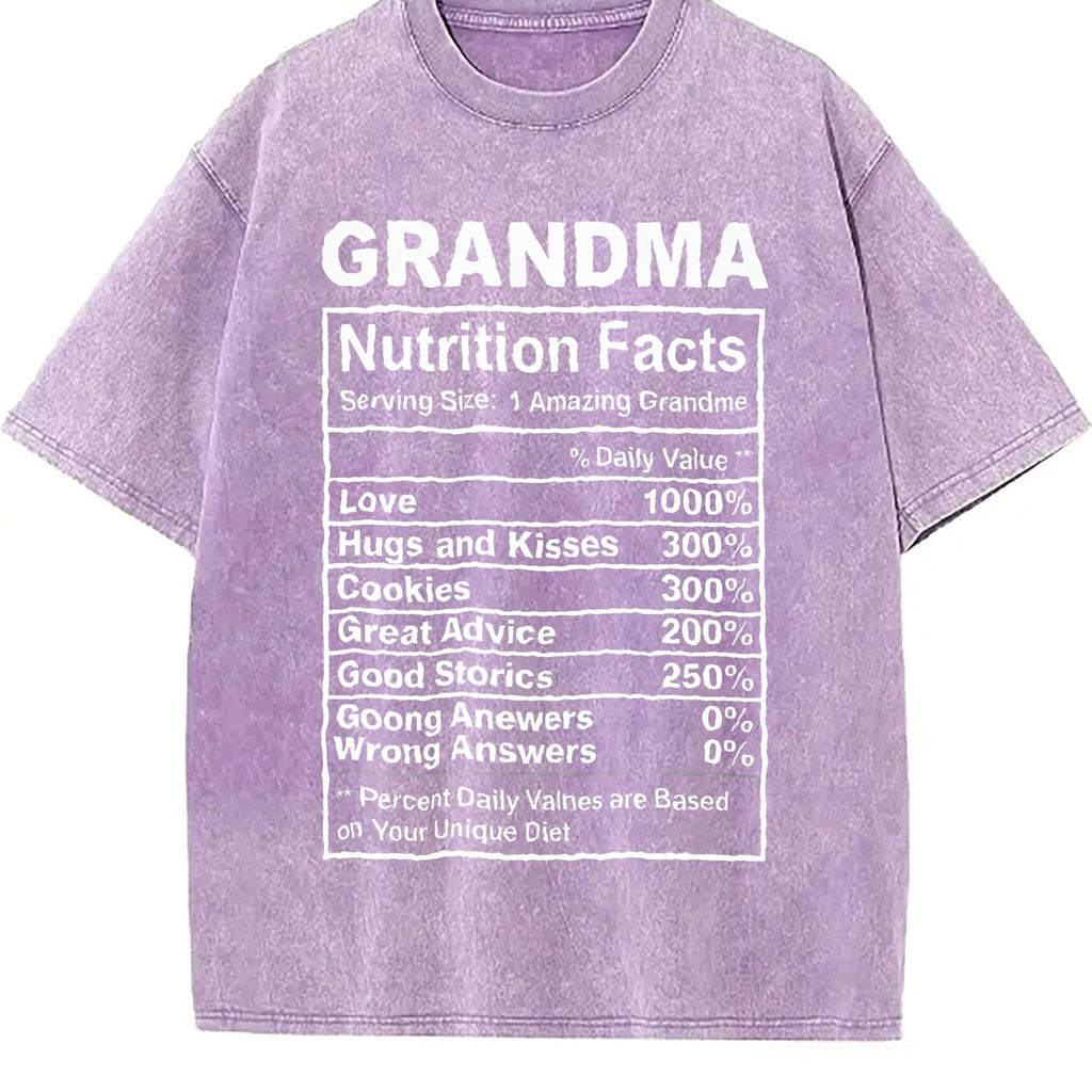 Funny Grandma Nutrition Facts Sarcastic Granny Novelty product image 6