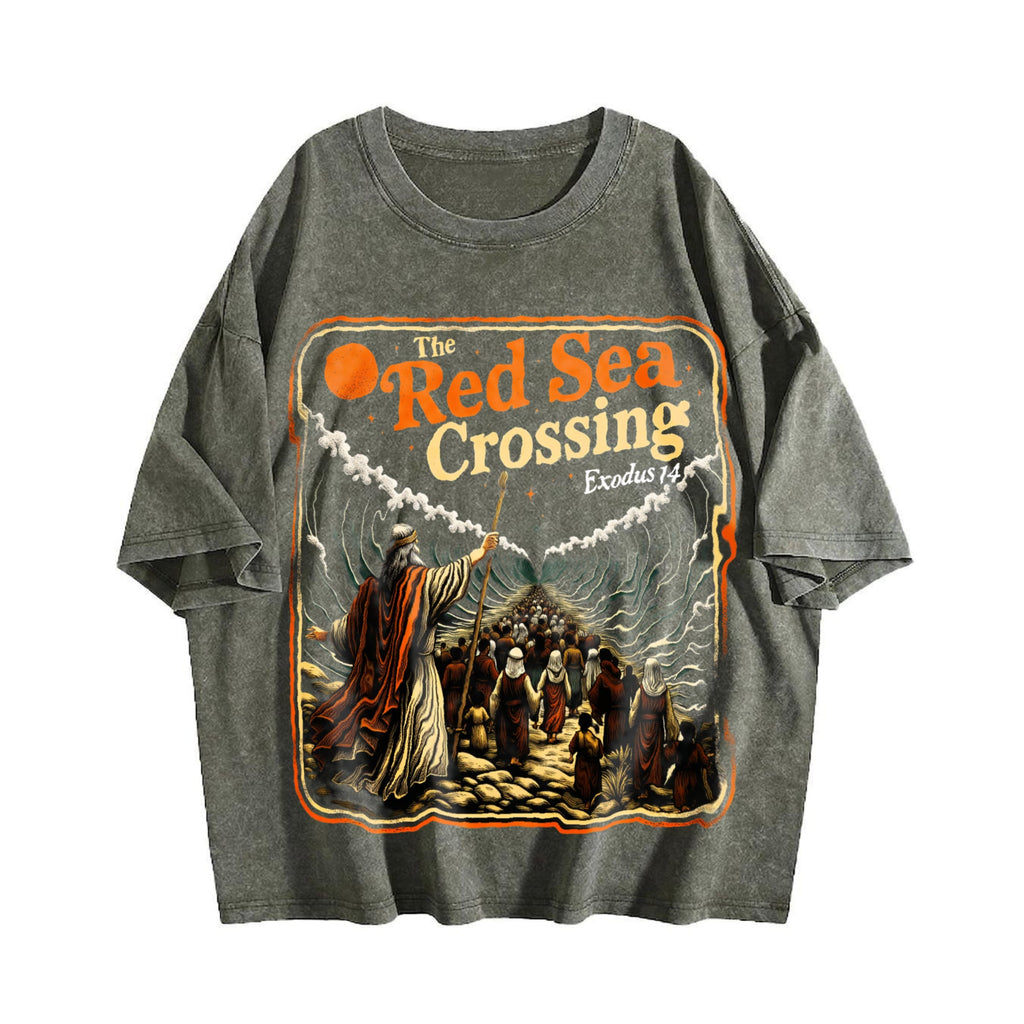 Red Sea Crossing Moses Christian Bible Story Faith Vintage product image 4