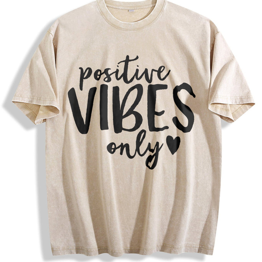 Positive Vibes Only Good Vintage Washed T-Shirt product image 1