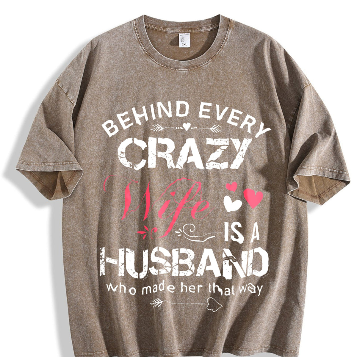 Funny Daughter Wife Slogan Vintage Washed T-Shirt product image 3