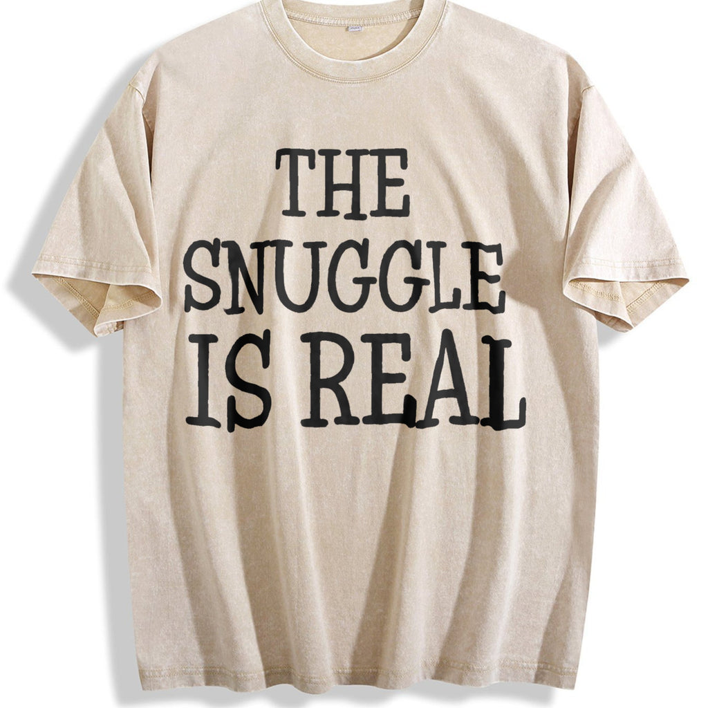 Snuggle Is Real Vintage Washed T-Shirt product image 1