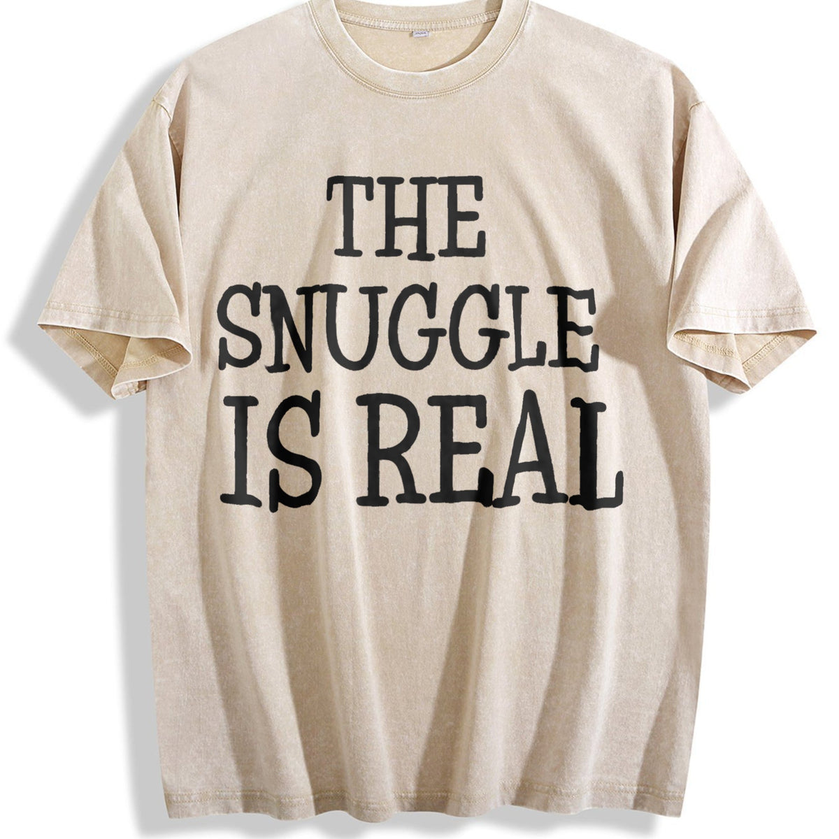 Snuggle Is Real Vintage Washed T-Shirt product image 1