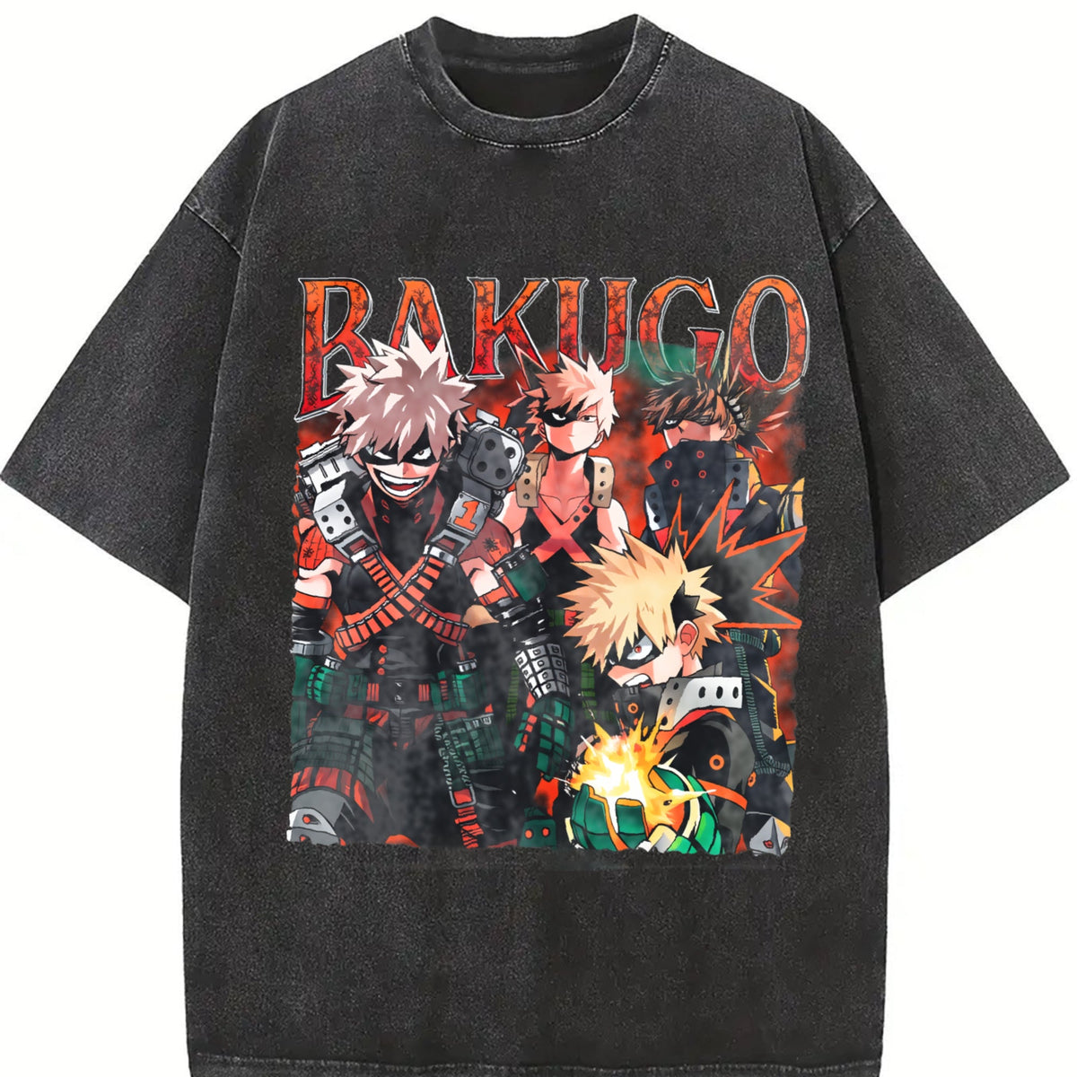 Bakugo Katsuki Vintage Washed T-Shirt product image 2