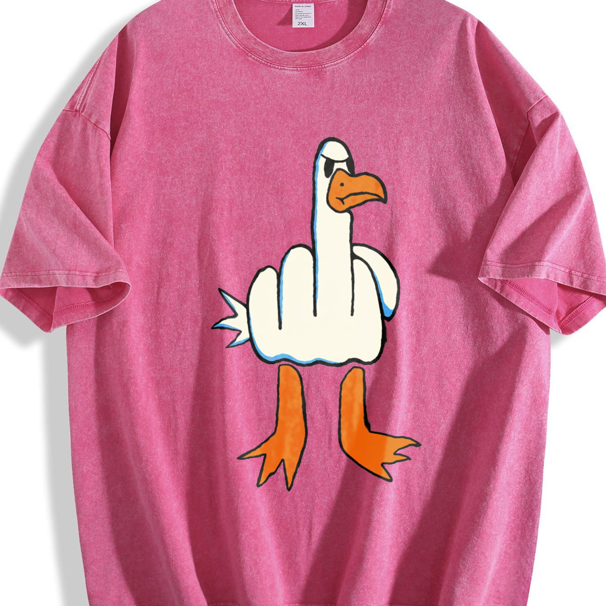 I Don't Give A Duck Middle Finger Funny Vintage Washed product image 7