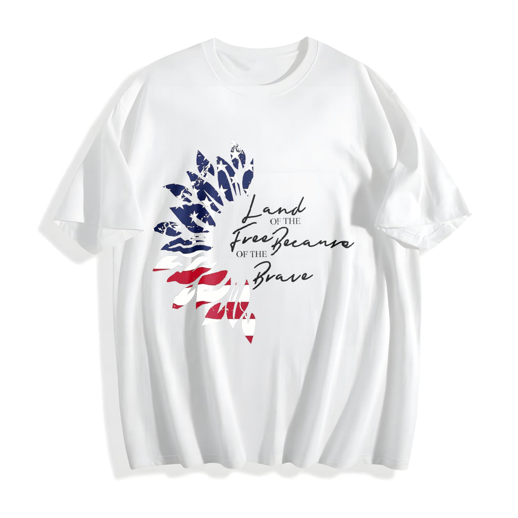 America Sunflower Cotton T-Shirt product image 2