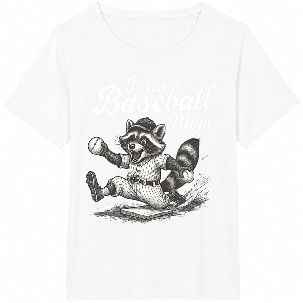 Feral Baseball Mom Cotton T-Shirt product image 2