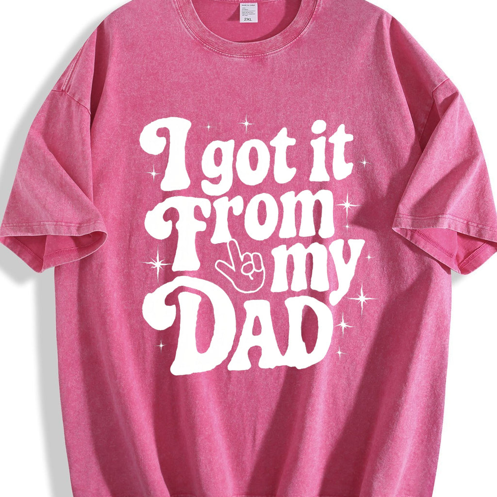 I Got It From My Dad Vintage Washed T-Shirt product image 7