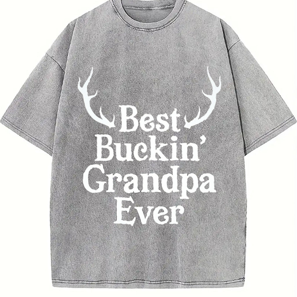 Best Buckin Grandpa Ever Funny Fathers Hunting Vintage product image 5
