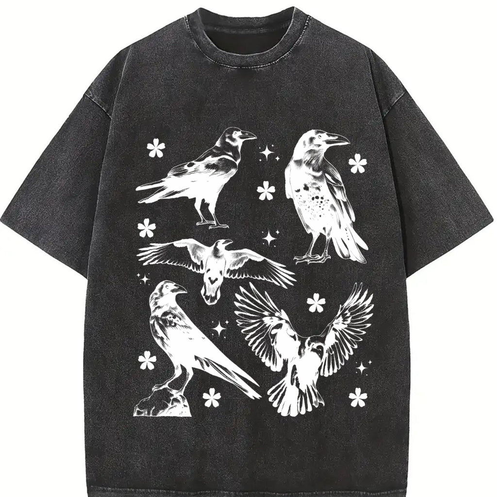 Ravens Tattoo Vintage Washed T-Shirt product image 2