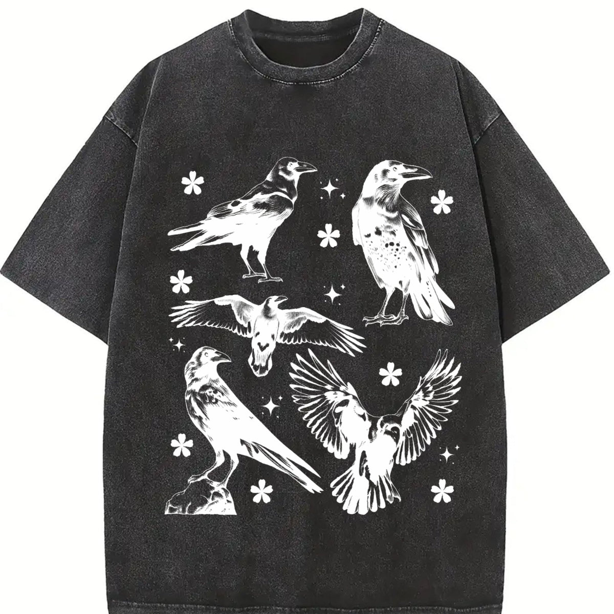 Ravens Tattoo Vintage Washed T-Shirt product image 2