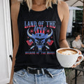 Land Of The Free Because Of The Brave - Patriotic Women's Tank Top