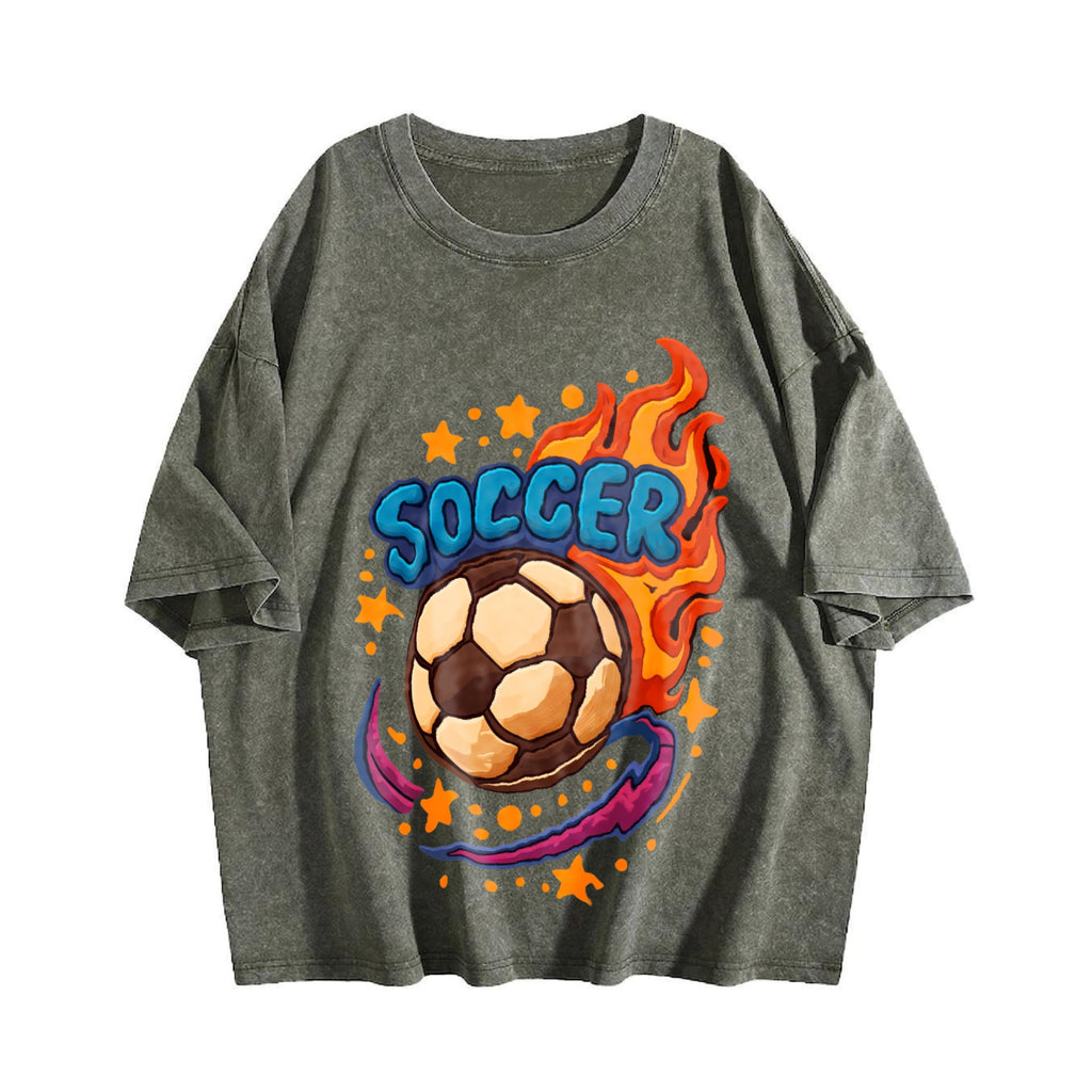 Global Soccer Fan Vintage Washed T-Shirt product image 4