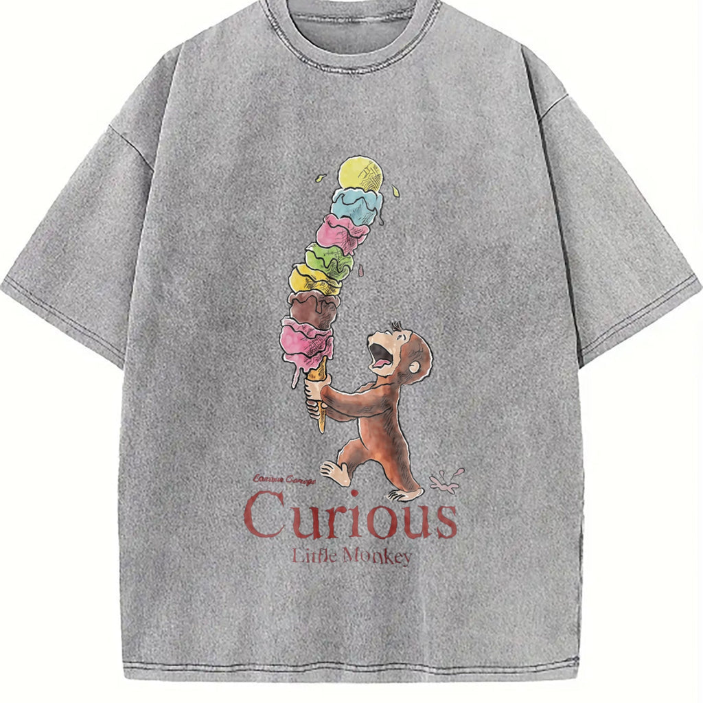Curious George Little Monkey Vintage Washed T-Shirt product image 5