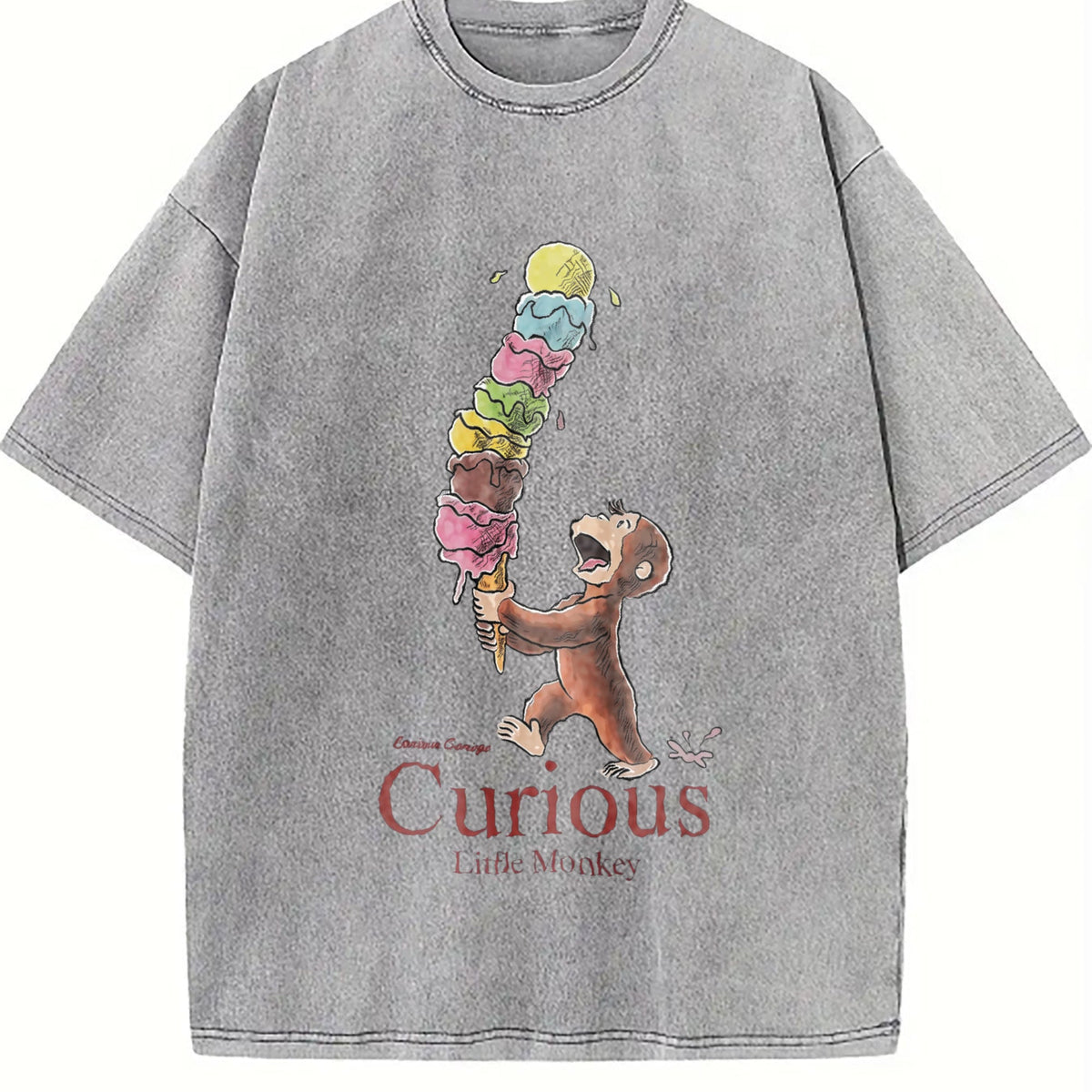Curious George Little Monkey Vintage Washed T-Shirt product image 5