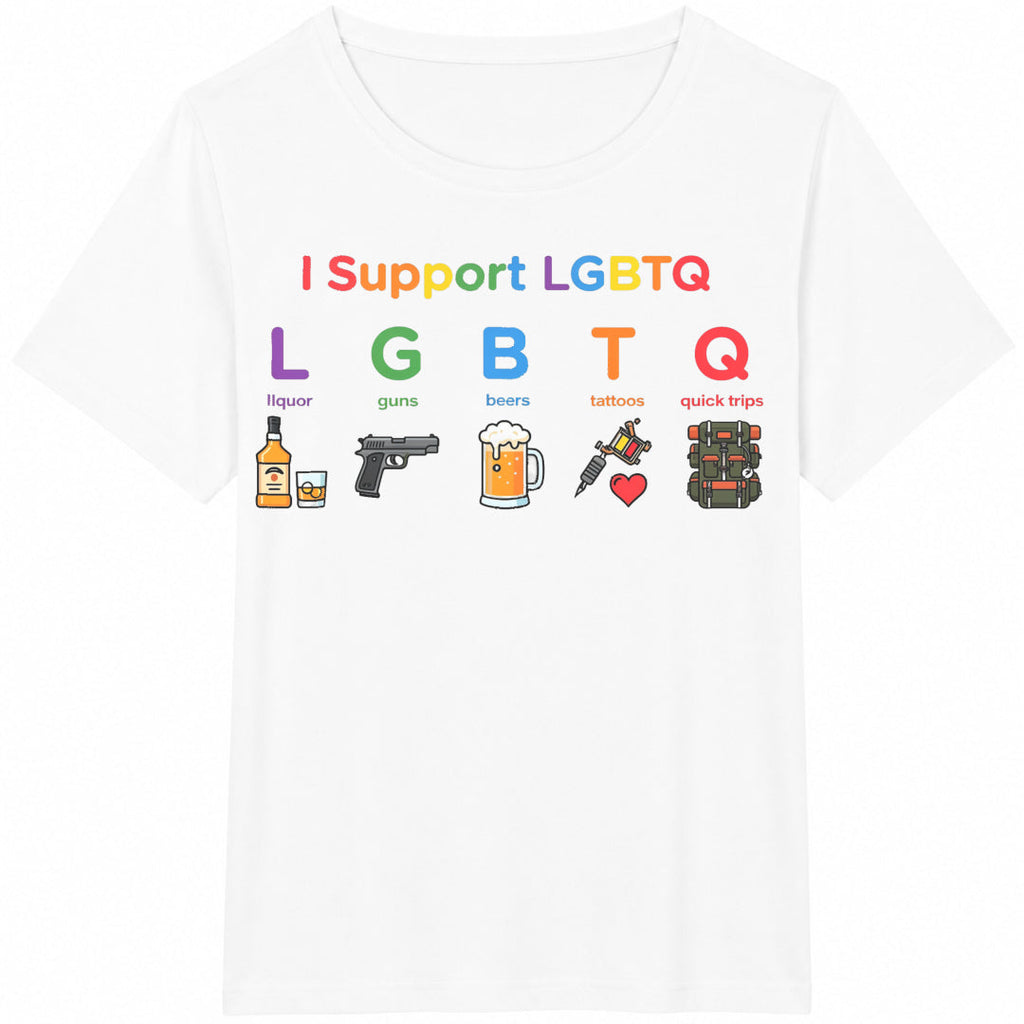 I Support Lgbtq Liquor Guns Beers Tattoos Quick Trips product image 2