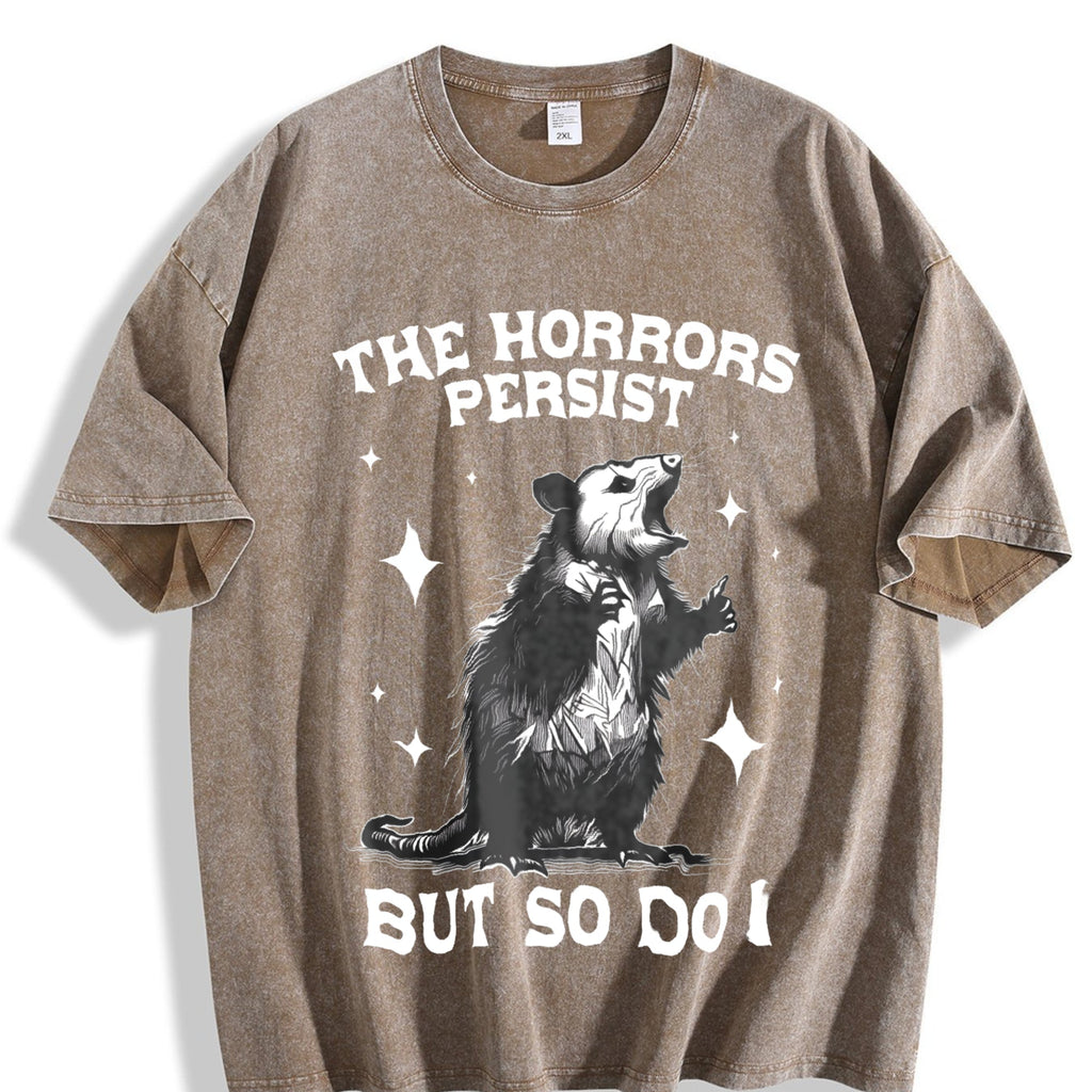 Funny Possum Says 90s Vintage Washed T-Shirt product image 3