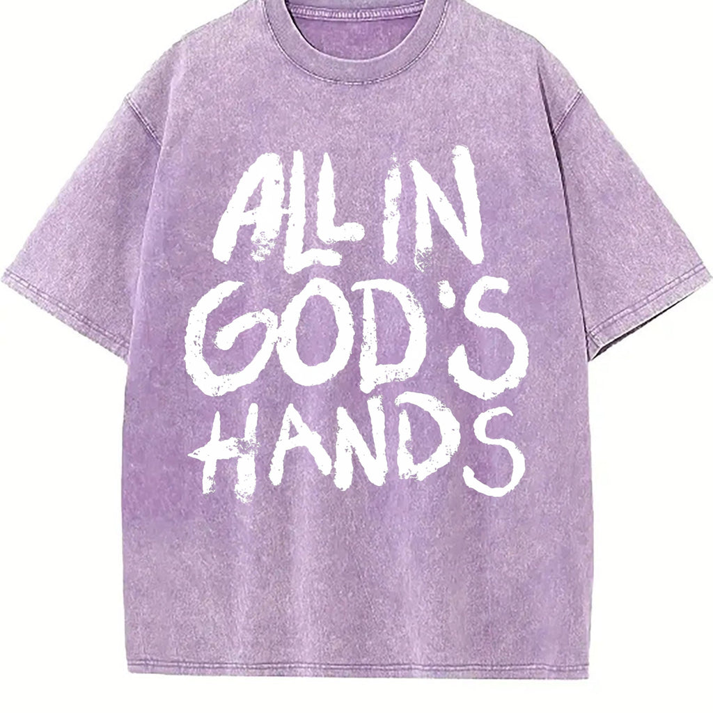 All In God's Hands Faith Vintage Washed T-Shirt product image 6