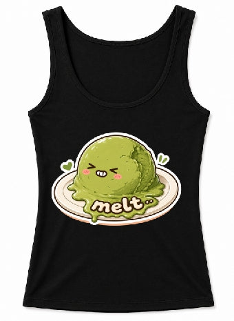 Melt - Cute Melting Matcha Ice Cream Summer Humor Graphic product image 3