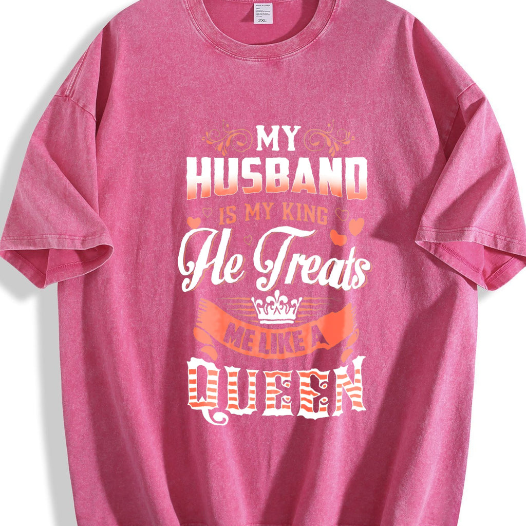 Funny Daughter Wife Slogan Vintage Washed T-Shirt product image 7