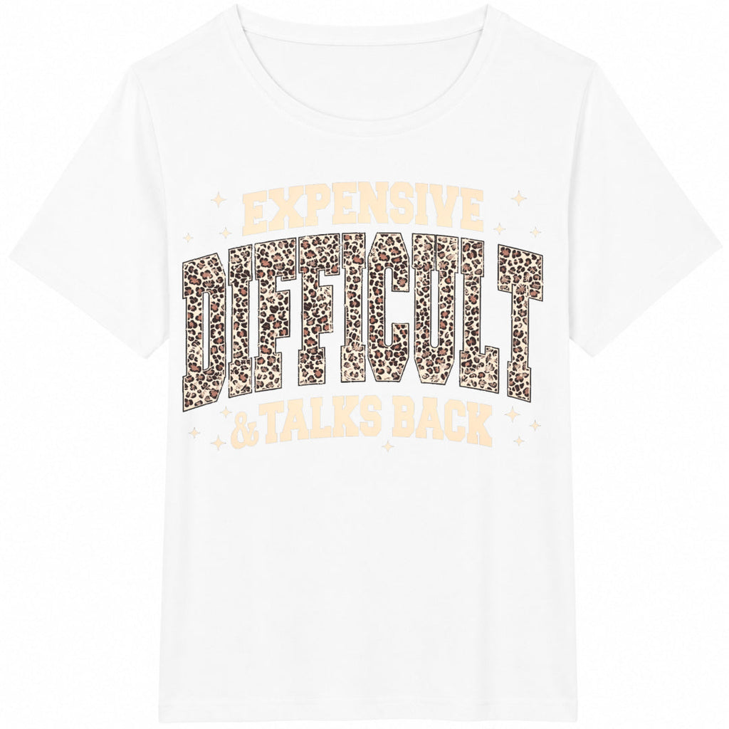 Expensive Difficult & Talks Back Leopard Cotton T-Shirt product image 2