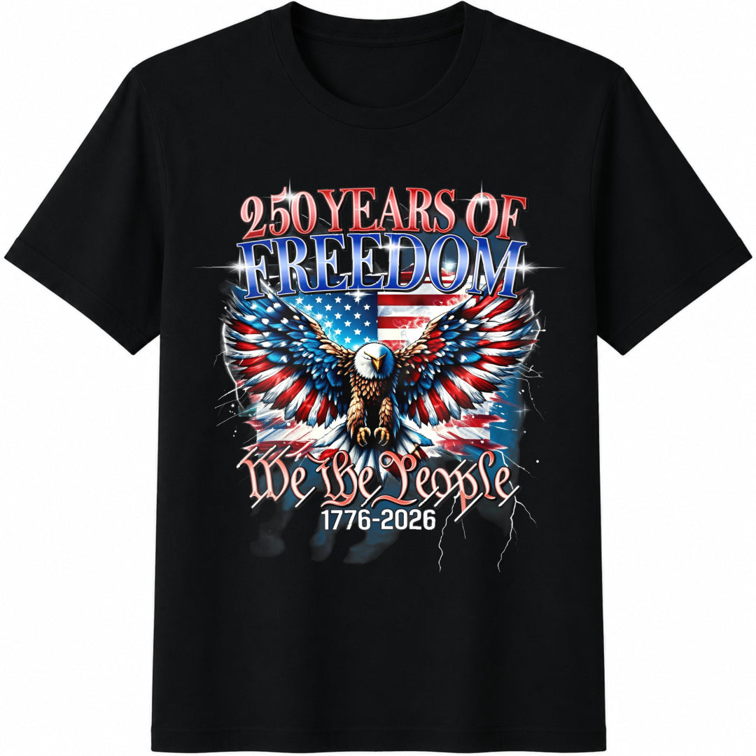 Happy 250th Birthday USA Cotton T-Shirt product image 1