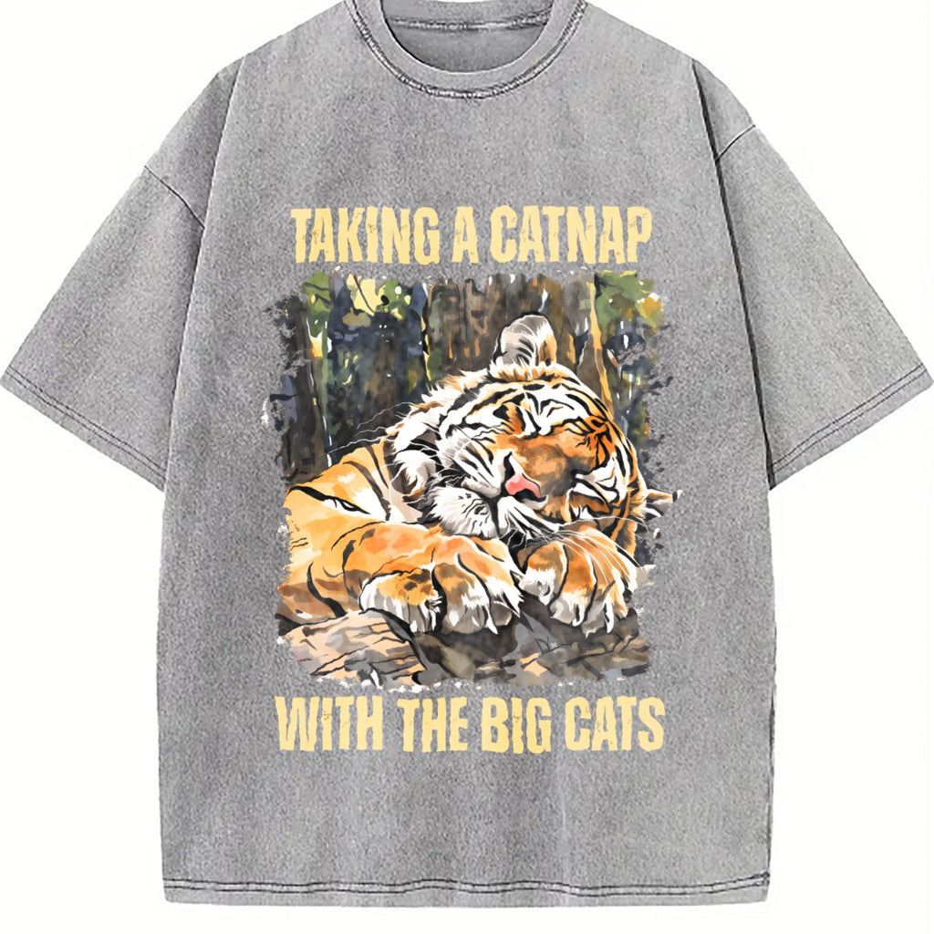 Tiger Lover Vintage Washed T-Shirt product image 5