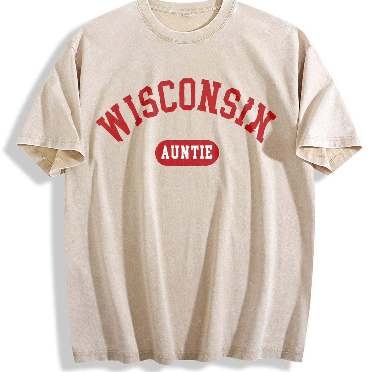 Wisconsin Auntie Vintage Washed T-Shirt product image 1