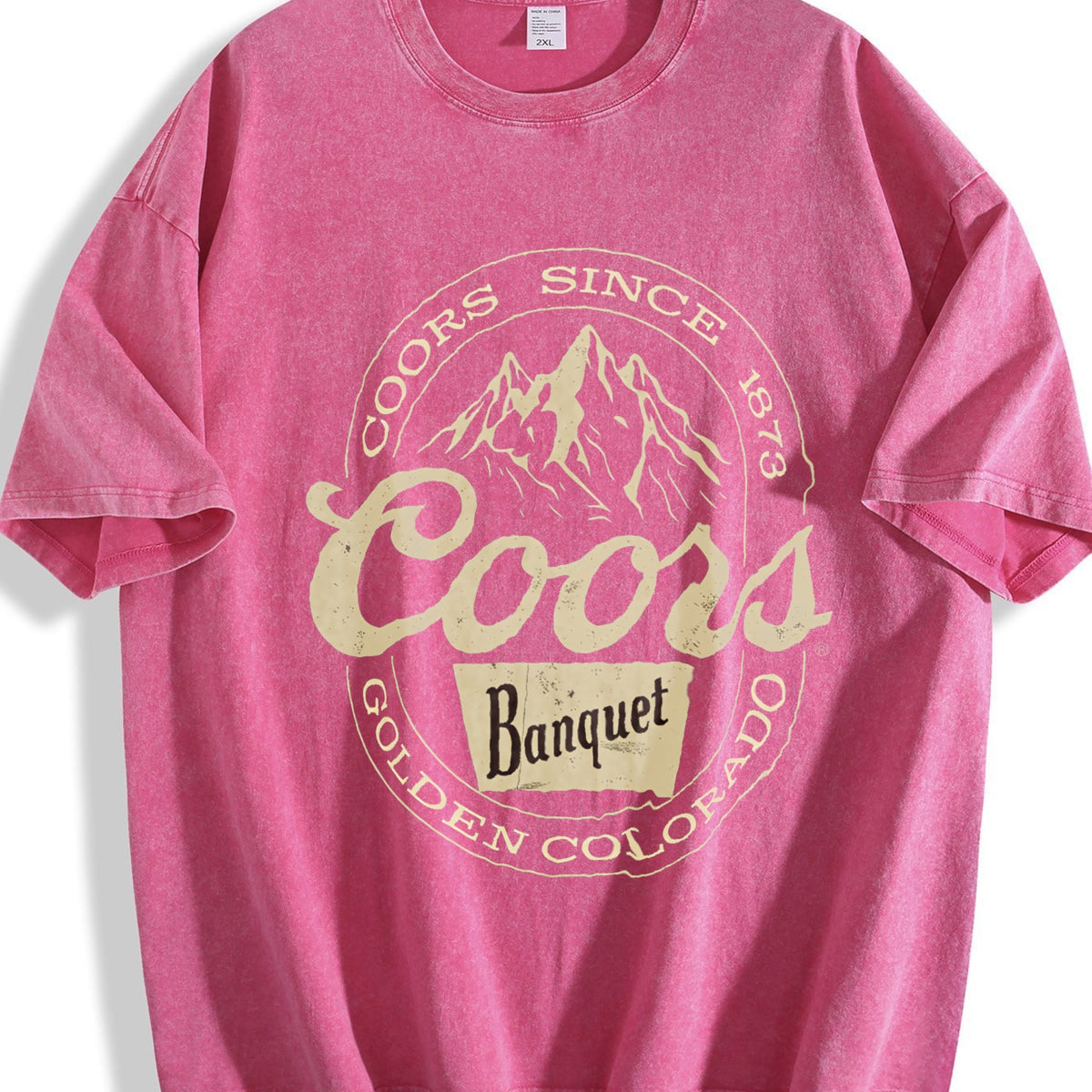 Wash Old Summer Down Shoulder Sleeves Vintage Washed T-Shirt product image 7