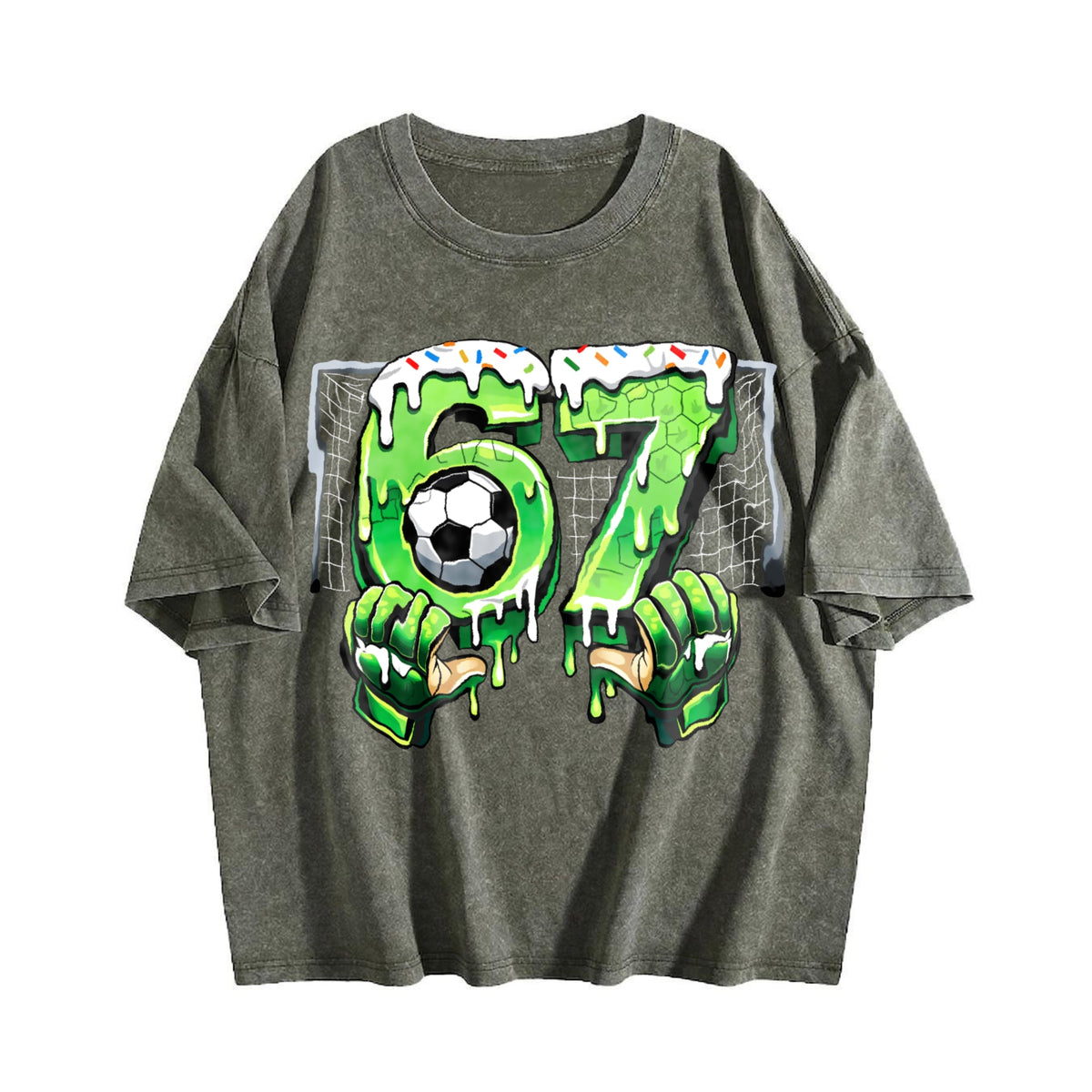Global Soccer Fan Vintage Washed T-Shirt product image 4