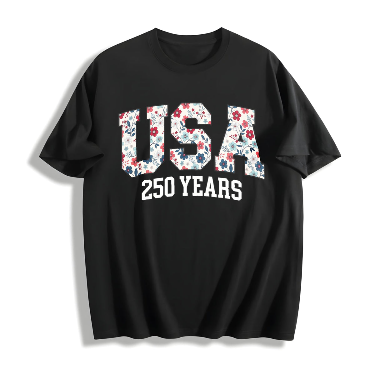Happy 250th Birthday USA America Anniversary Cotton T-Shirt product image 1