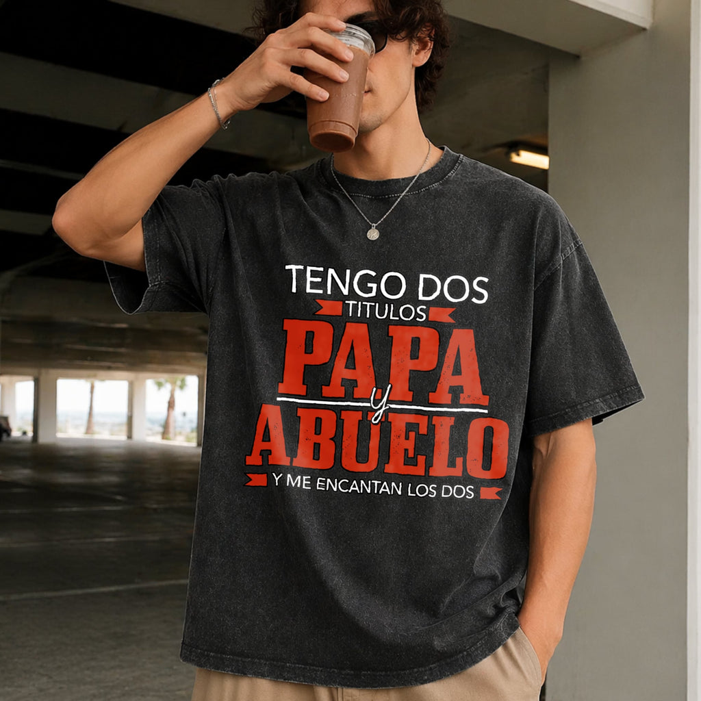 Tengo Dos Titulos Papa Abuelo Funny Spanish Father's product image 9