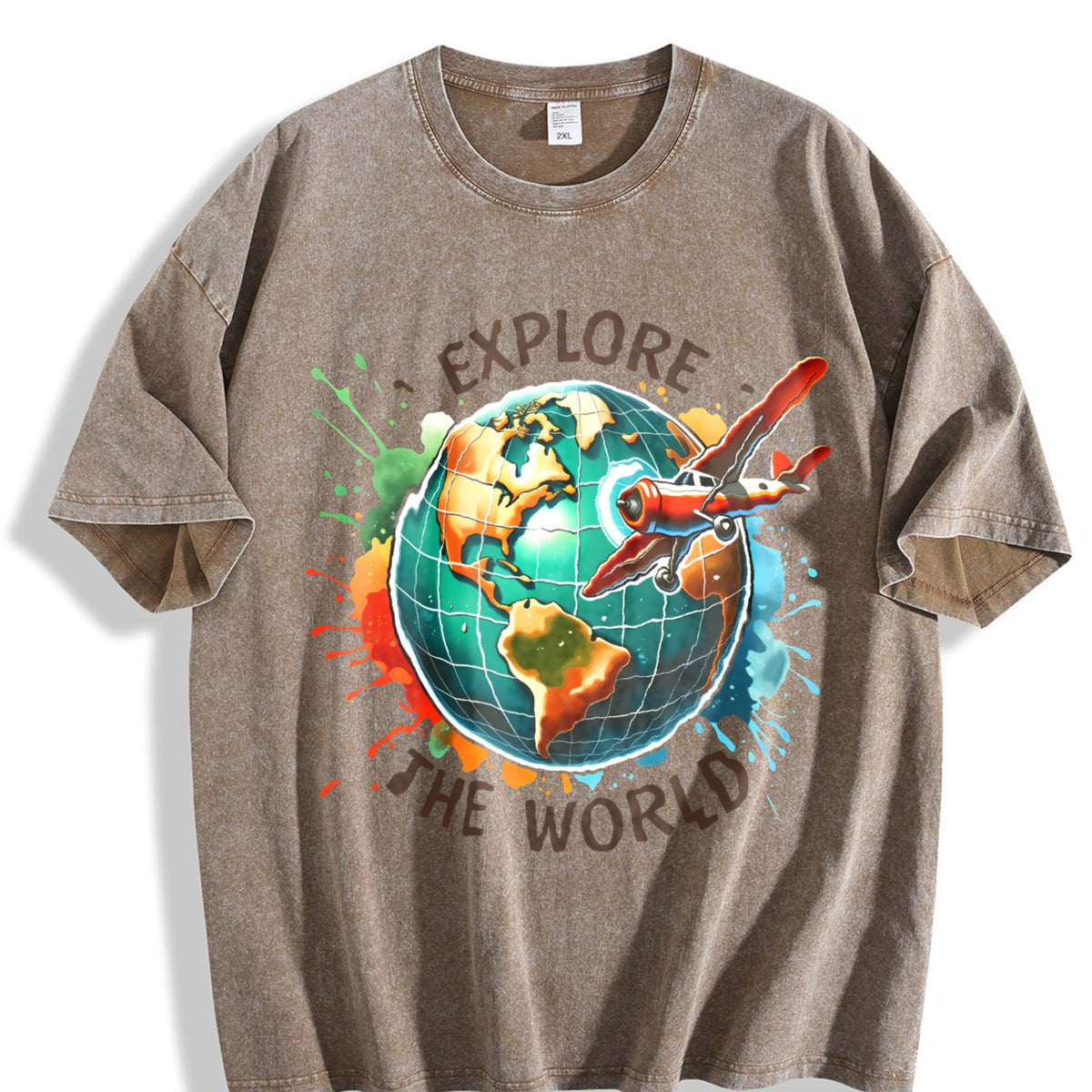 Global Soccer Fan Vintage Washed T-Shirt product image 3