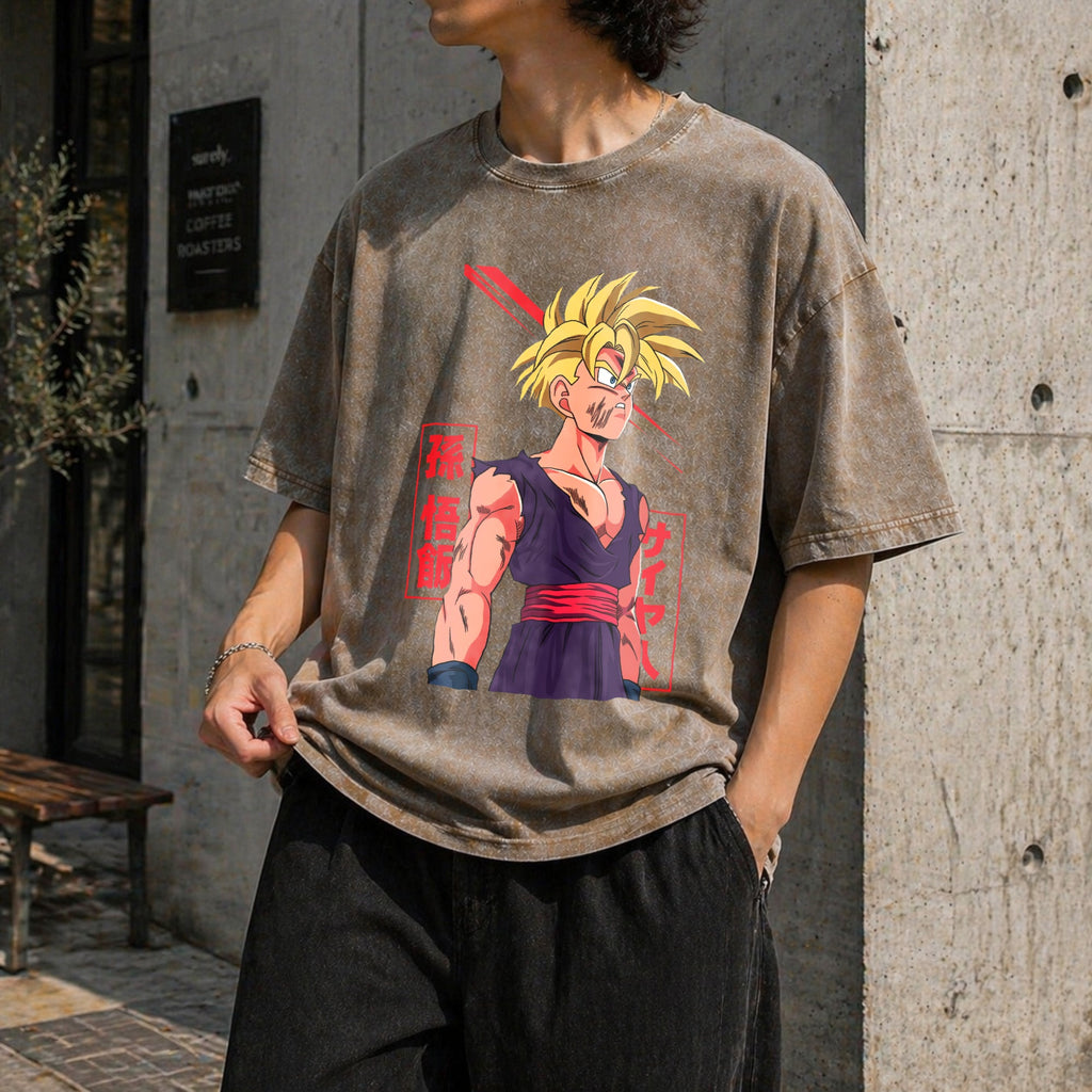 Super Saiyan Warrior Gohan Vintage Washed T-Shirt product image 10