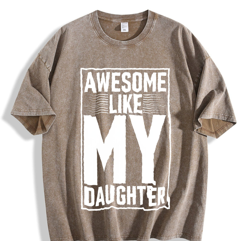 Humorous Slogan For A Daughter And Wife On Vintage Washed product image 3