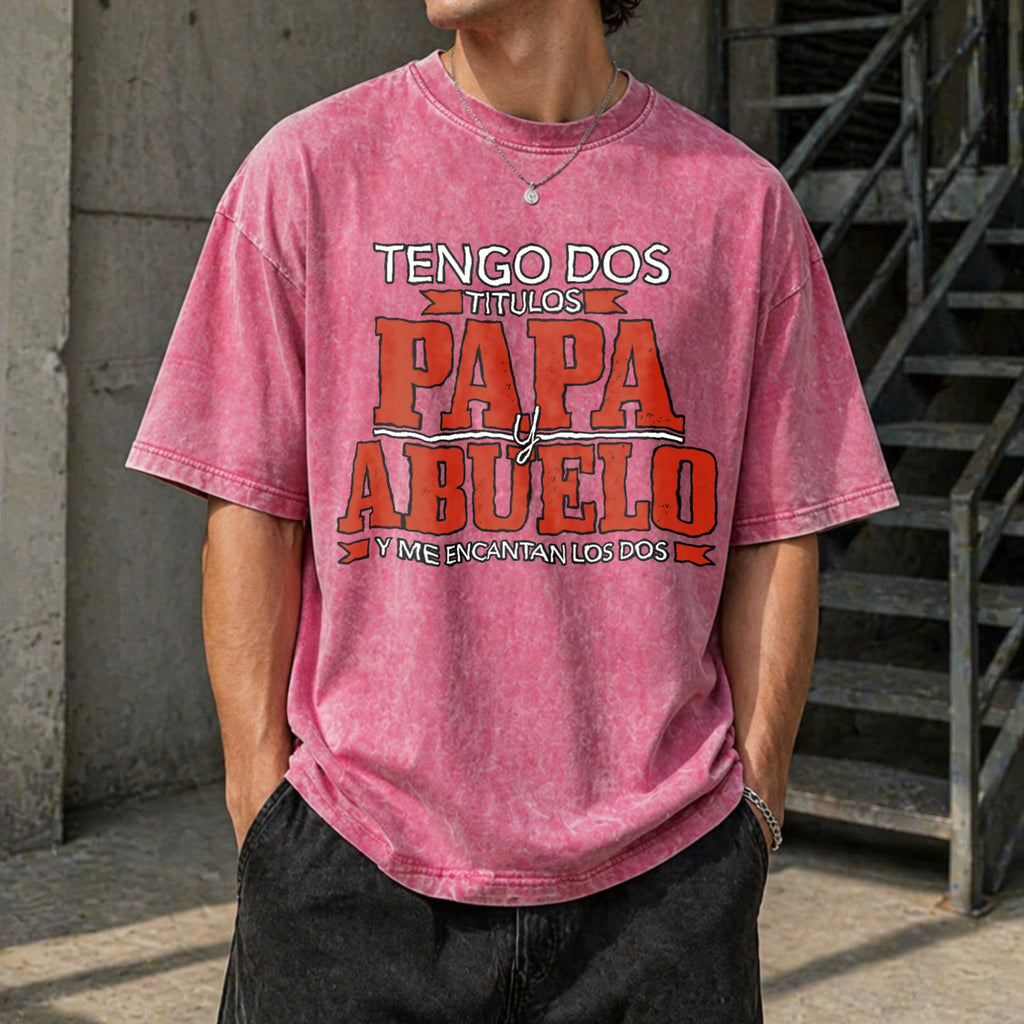 Tengo Dos Titulos Papa Abuelo Funny Spanish Father's product image 14