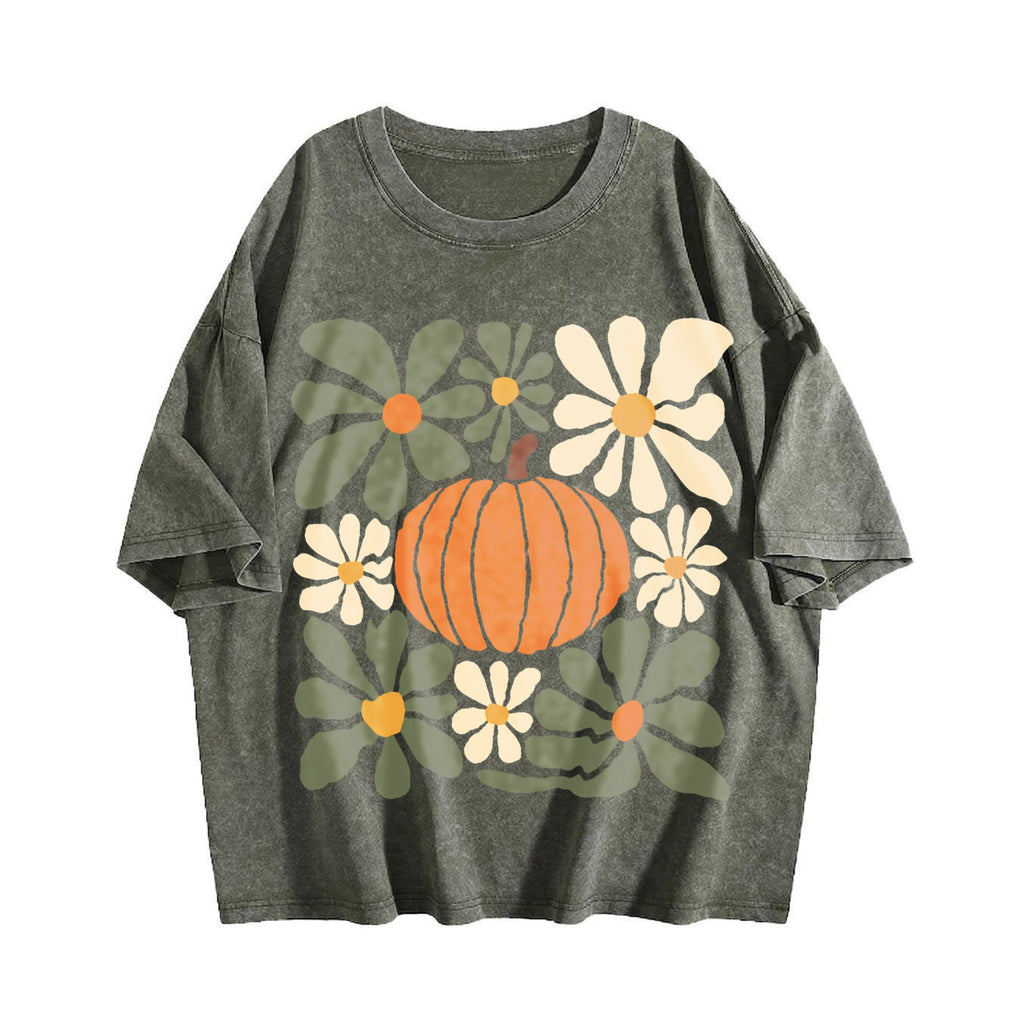 Pumpkin Vintage Washed T-Shirt product image 4
