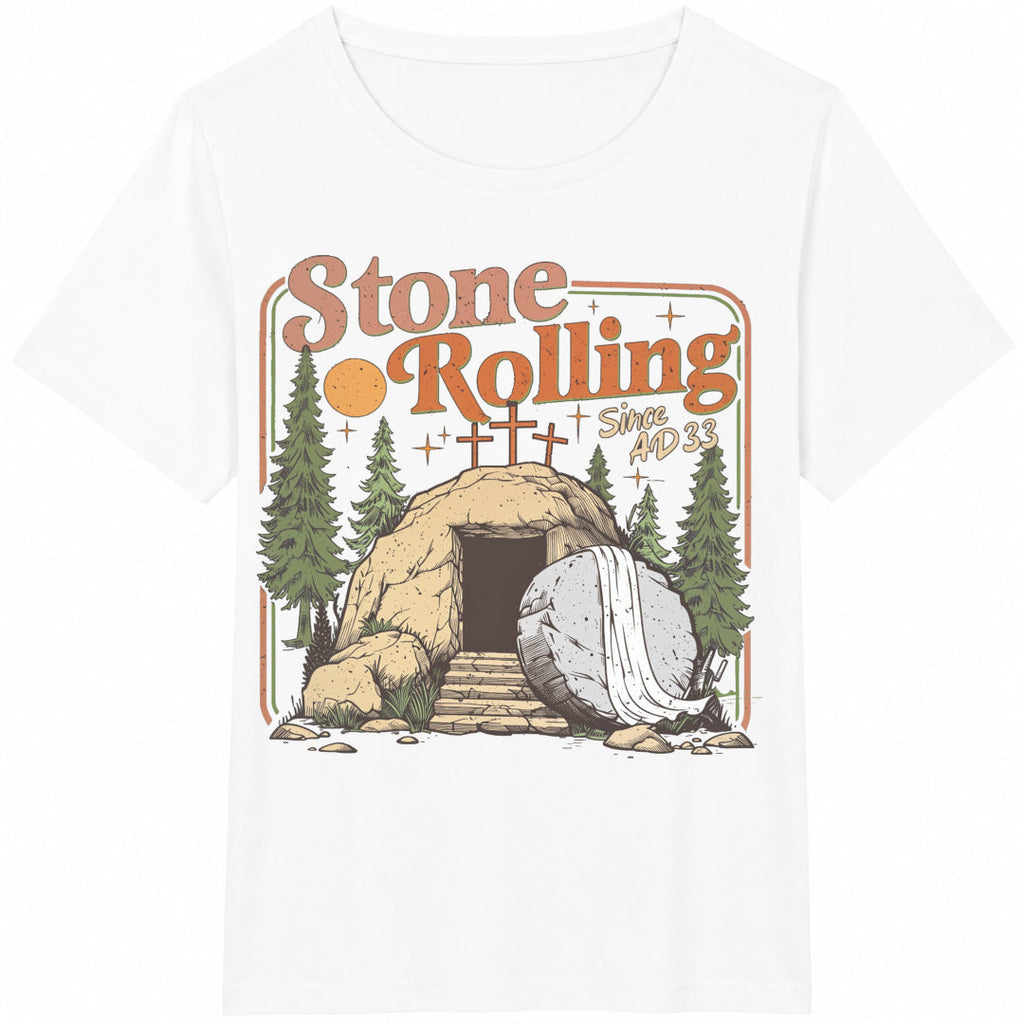 Rolling Christian Stones Easter Jesus Christ Cotton T-Shirt product image 2