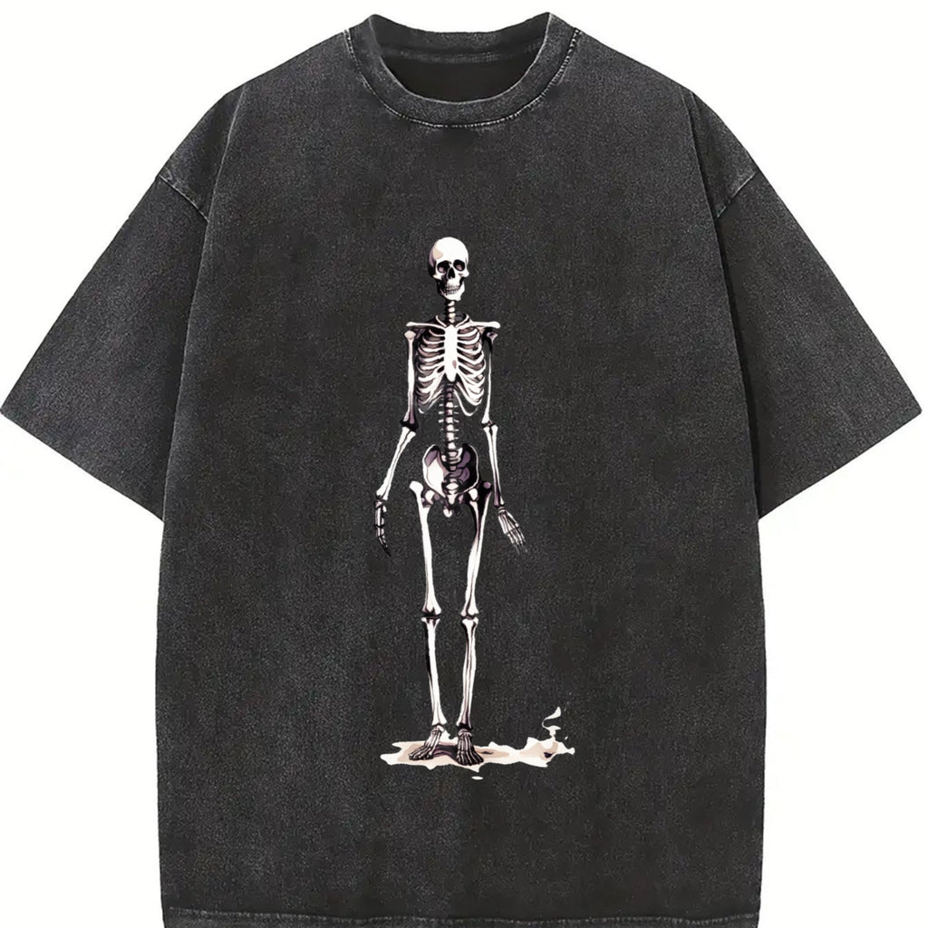 Skeleton 90s Vintage Washed T-Shirt product image 2